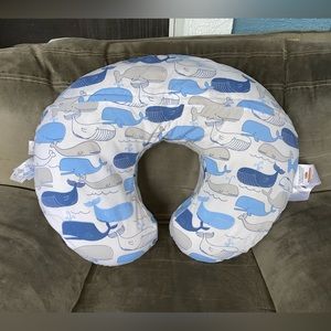 Boppy with extra whale cover